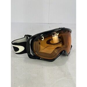 Oakley Crowbar Ski & Snowboard Goggles Black Frame with Replaceable Amber Lense